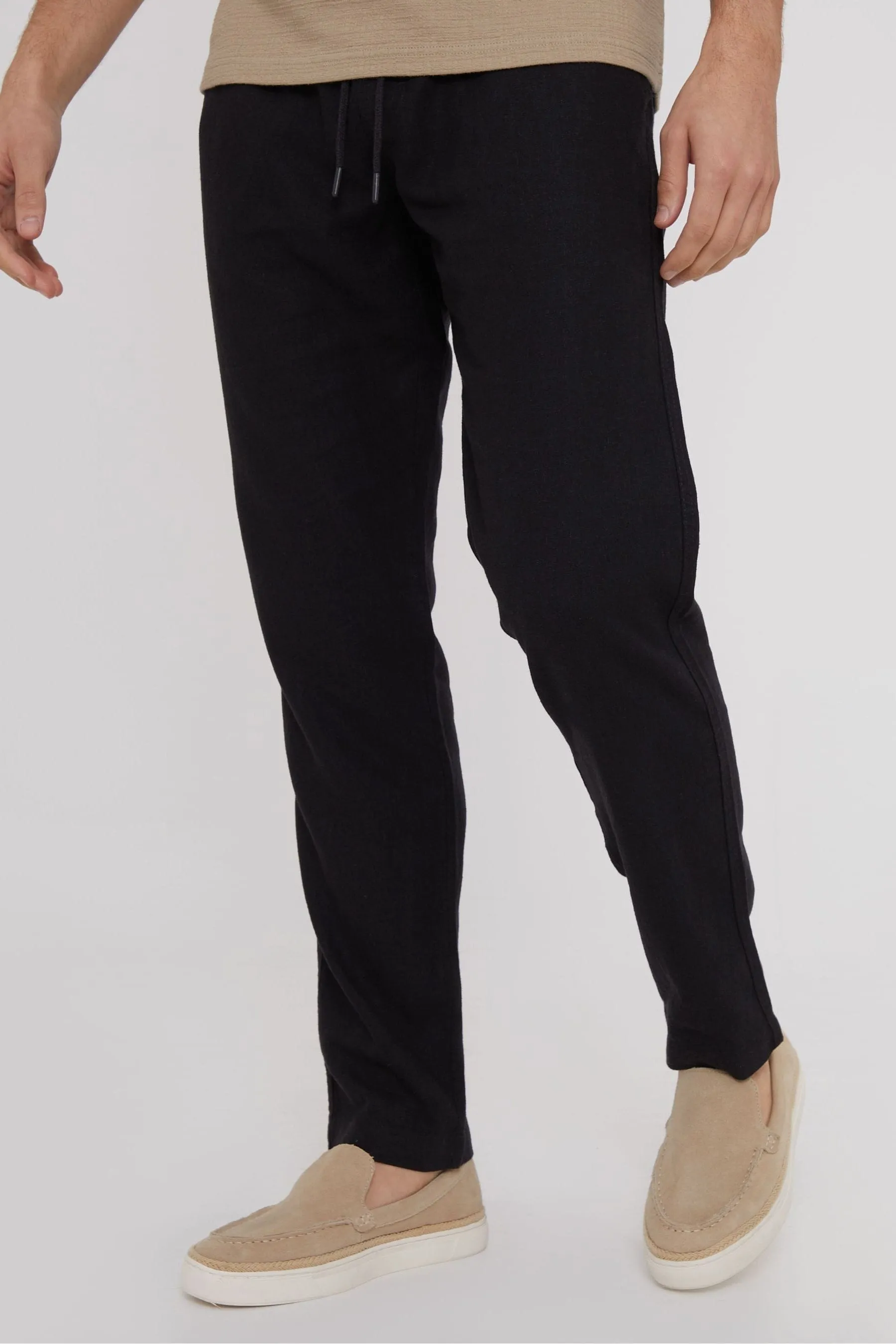 Threadbare - Pantaloni in lino Blend con coulisse