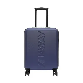 Valigia K-Way Trolley Small Blu Cobalto